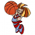 C1: Basketball---Cinnamon(Isacord 40 #1247)&#13;&#10;C2: Skin---Twine(Isacord 40 #1017)&#13;&#10;C3: Hair---Lemon Frost(Isacord 40 #1022)&#13;&#10;C4: Hair Shading---Palomino(Isacord 40 #1070)&#13;&#10;C5: Clothes & Shoes---Poinsettia(Isacord 40 #1147)&#1