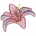 C1: Flower---Shell(Isacord 40 #1015)&#13;&#10;C2: Shading---Coral(Isacord 40 #1019)&#13;&#10;C3: Shading & Outlines---Melon(Isacord 40 #1259)&#13;&#10;C4: Center---Papaya(Isacord 40 #1024)