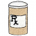 C1: Fill---Golden Grain(Isacord 40 #1126)&#13;&#10;C2: Top---White(Isacord 40 #1002)&#13;&#10;C3: Label---Candlelight(Isacord 40 #1137)&#13;&#10;C4: "Rx"---Black(Isacord 40 #1234)&#13;&#10;C5: Outline---Black(Isacord 40 #1234)