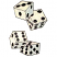 C1: Dice---White(Isacord 40 #1002)&#13;&#10;C2: Shading---Oxford(Isacord 40 #1222)&#13;&#10;C3: Spots & Outlines---Black(Isacord 40 #1234)