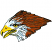 C1: Dark Feathers Fill---Nutmeg(Isacord 40 #1056)&#13;&#10;C2: Dark Feathers---Pine Bark(Isacord 40 #1170)&#13;&#10;C3: Eye & Beak---Lemon(Isacord 40 #1167)&#13;&#10;C4: Shading---Goldenrod(Isacord 40 #1137)&#13;&#10;C5: Light Feathers---White(Isacord 40