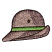 C1: Hat---Fawn(Isacord 40 #1128)&#13;&#10;C2: Hat Shading---Pine Bark(Isacord 40 #1170)&#13;&#10;C3: Hat Band---Erin Green(Isacord 40 #1510)&#13;&#10;C4: Outlines---Chocolate(Isacord 40 #1059)