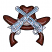 C1: Hat & Handles---Fox(Isacord 40 #1186)&#13;&#10;C2: Hat & Handles Highlights---Copper(Isacord 40 #1158)&#13;&#10;C3: Hatband, Hat, & Handles Highlights---Ivory(Isacord 40 #1149)&#13;&#10;C4: Hatband Shading---Taupe(Isacord 40 #1179)&#13;&#10;C5: Guns--