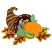 C1: Cornucopia---Pecan(Isacord 40 #1128)&#13;&#10;C2: Cornucopia---Redwood(Isacord 40 #1057)&#13;&#10;C3: Leaf & Pumpkin---Spanish Gold(Isacord 40 #1065)&#13;&#10;C4: Leaf, Pear & Pumpkin Stem---Pear(Isacord 40 #1049)&#13;&#10;C5: Leaf Highlights & Eggpla