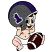 C1: Tongue---Poinsettia(Isacord 40 #1147)&#13;&#10;C2: Eyes---Crystal Blue(Isacord 40 #1249)&#13;&#10;C3: "1" & Stripe on Helmet---Deep Purple(Isacord 40 #1195)&#13;&#10;C4: Eyes, Diaper, Helmet Edge & Ball Stripes---White(Isacord 40 #1002)&#13;&#10;C5: S