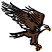 C1: Beak & Talons---Autumn Leaf(Isacord 40 #1126)&#13;&#10;C2: Wings & Head---White(Isacord 40 #1002)&#13;&#10;C3: Feathers---Pine Bark(Isacord 40 #1170)&#13;&#10;C4: Eagle Outlines---Black(Isacord 40 #1234)