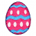 C1: Egg---Garden Rose(Isacord 40 #1109)&#13;&#10;C2: Egg Shading---Cerise(Isacord 40 #1192)&#13;&#10;C3: Stripes---Crystal Blue(Isacord 40 #1249)&#13;&#10;C4: Stripe Shading---Colonial Blue(Isacord 40 #1253)&#13;&#10;C5: Egg Outlines---Pansy(Isacord 40 #1