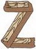 Wood Alphabet Z