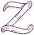 Handstitch Letter Z