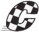 Checkered Flag Letter C