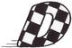 Checkered Flag Letter D