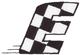 Checkered Flag Letter E