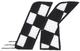 Checkered Flag Letter K