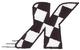 Checkered Flag Letter X