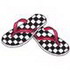 Checkered Flip Flops