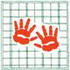 Handprints Quilt Square