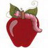 Apple & Worm Applique