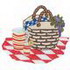 Picnic Basket W/ Pitcher