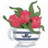 Teacup W/ Tulips