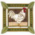 Rooster W/ Leaf Border