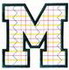 Plaid Letter M