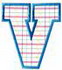 Plaid Letter V