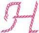 "H" Rope Alphabet 2.5"