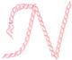 "N" Rope Alphabet 2.5"