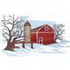 Winter Barn Scene