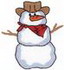 Cowboy Snowman