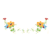 CROSS STITCH FLORAL BORDER