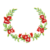 FLORAL LAUREL WREATH