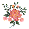 ROSE CROSS STITCHED