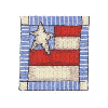 AMERICAN FLAG QUILT SQUARE