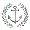 ANCHOR & LAUREL WREATH