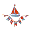 SAILBOAT & FLAGS