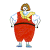 SKINNY FAT LADY APPLIQUE