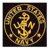 U.S. NAVY (SEWN ON BLACK)