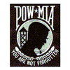 POW-MIA... (SEWN ON BLACK)