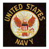 UNITED STATES NAVY (SEWN ON BLACK)