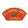 U.S.M.C. VETERAN (SEWN ON RED)