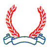 LAUREL WREATH & BANNER