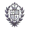 LAUREL WREATH SHIELD CREST