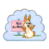 KID FOR RENT BUNNY APPLIQUE