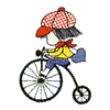 GIRL RIDING BIKE