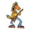 COWBOY HORSE PLAYING GUITAR