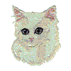 ANGORA CAT HEAD