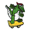 SKATEBOARDING GATOR