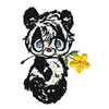 PANDA W/FLOWER