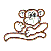 MONKEY OUTLINE